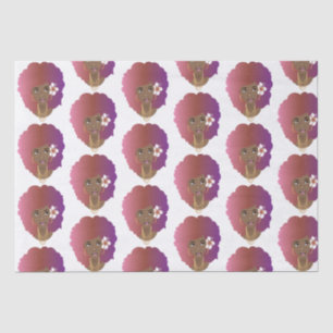 Papel De Seda Belleza natural, púrpura afro