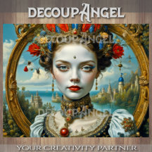 Belleza porcelana - Decoupage -