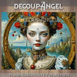 Papel De Seda Belleza porcelana - Decoupage -