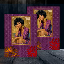 Belleza Retro Americana Negra Decoupage 2
