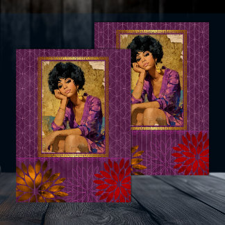 Papel De Seda Belleza Retro Americana Negra Decoupage 2