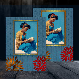 Papel De Seda Belleza Retro Americana Negra Decoupage 3