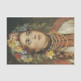 Papel De Seda Belleza rusa en el jardín de verano