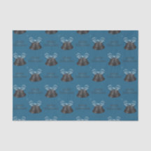 Bellezas de carbono y Blue Bow Feliz Navidad