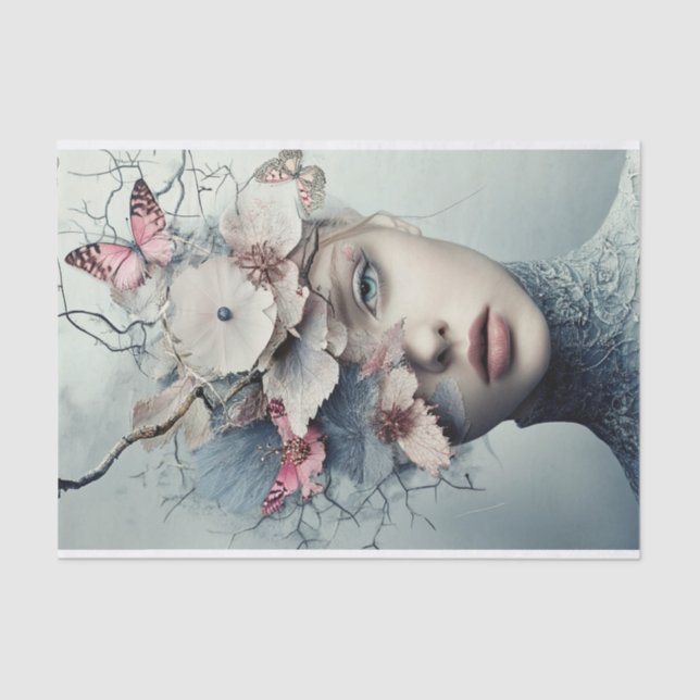 Papel De Seda Bellezas florecientes12 (Anverso)