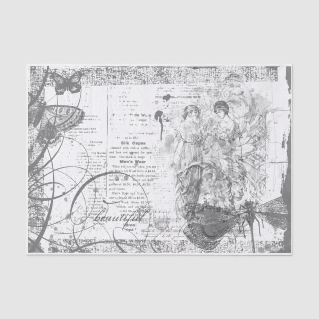 Papel De Seda Bellísima página de damas (Anverso)