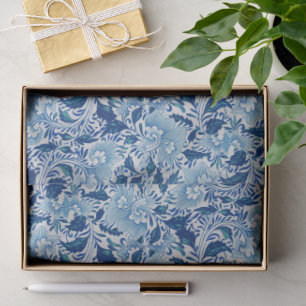 Papel De Seda Bello Damask Azul