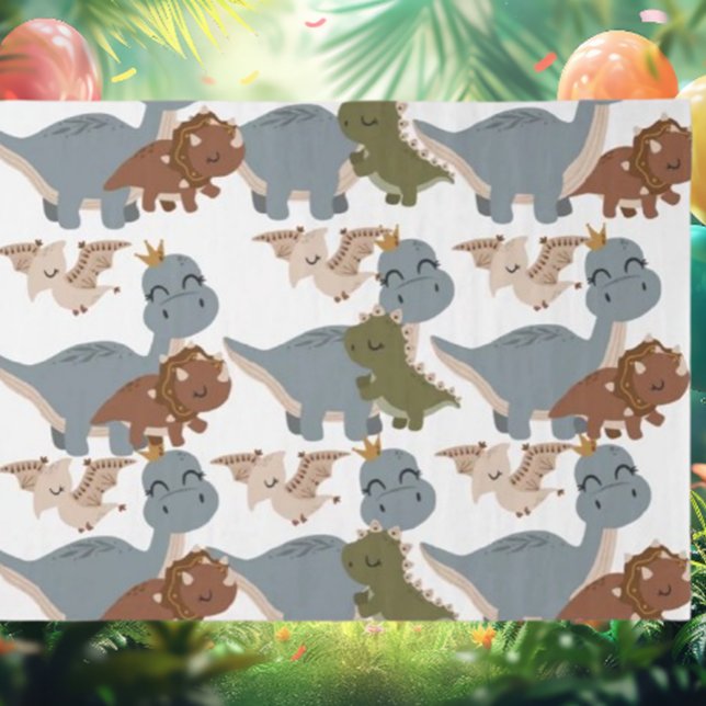 Papel De Seda Bellos Dinosaurios Boho (Transform your gifts with our Beautiful Dinosaurs Boho Tissue Paper! )