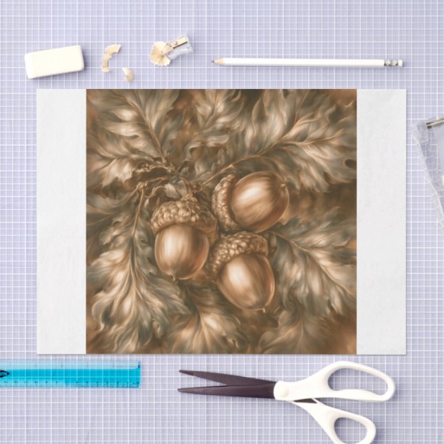 Papel De Seda Bellotas (Artesanía)