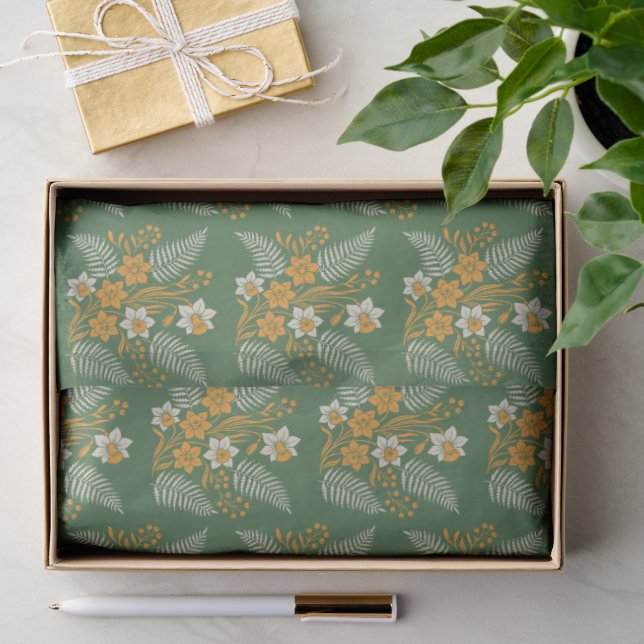 Papel De Seda Bendiciones modernas botánicas de Pascua (Regalo )