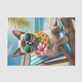 Papel De Seda Bernard Surf & Sand, Gato siamés playero