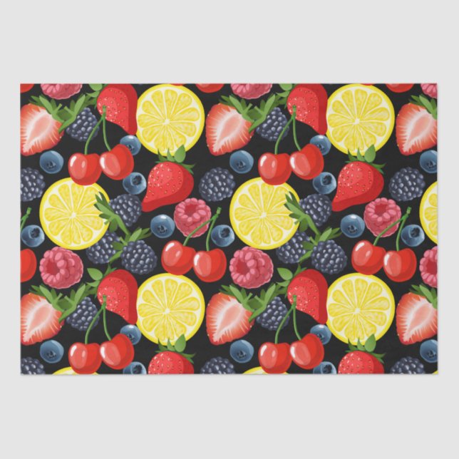 Papel De Seda Berries y Citrus Delight (Anverso)