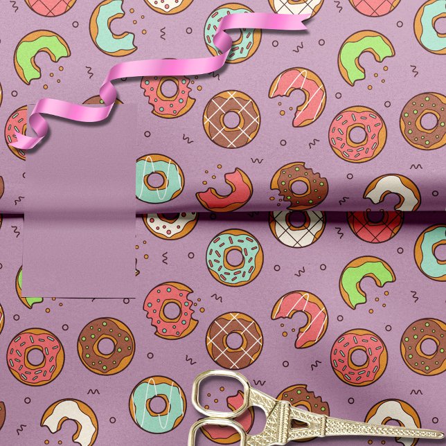 Papel De Seda Berry de patrón de donut retro (Subido por el creador)