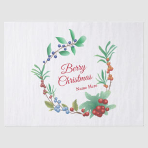 Papel De Seda Berry Navidades Wreath