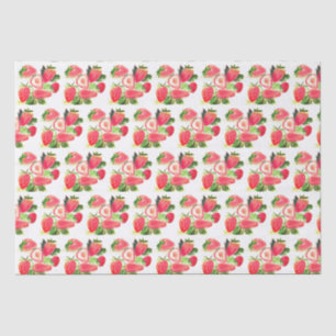 Papel De Seda Berry Sweet Birthday Party Fresa fruta de verano