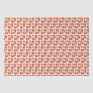 Papel De Seda Berry Sweet Birthday Party Fresa fruta de verano