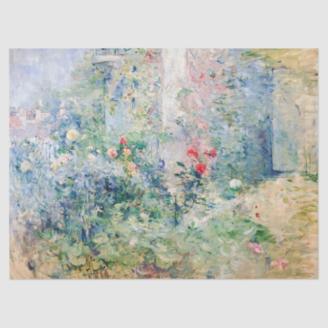 Papel De Seda Berthe Morisot - El jardín de Bougival (Anverso)