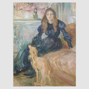 Papel De Seda Berthe Morisot - Julie y su Greyhound Laerte