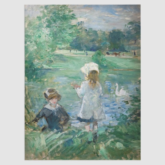 Papel De Seda Berthe Morisot - Junto a un lago (Subido por el creador)