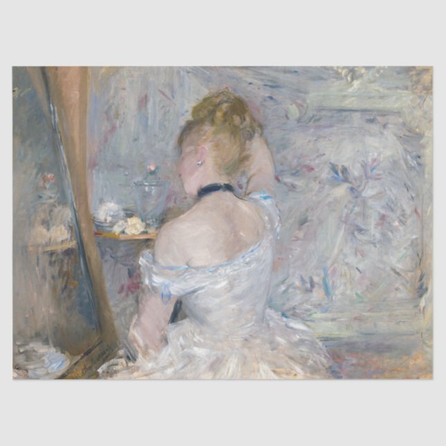 Papel De Seda Berthe Morisot - Mujer en su retrete (Anverso)
