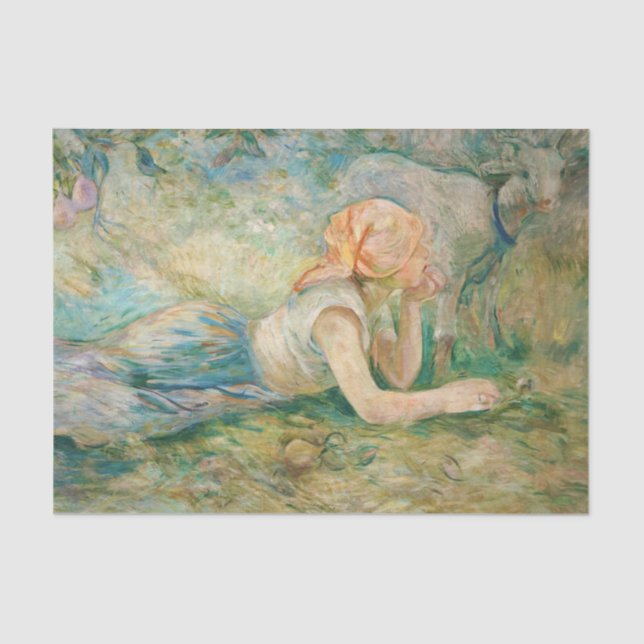 Papel De Seda Berthe Morisot - Pastores descansando (Anverso)