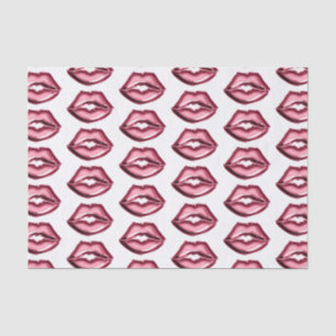 Papel De Seda Beso de los labios rojos