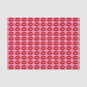 Papel De Seda "Beso de los labios rojos"