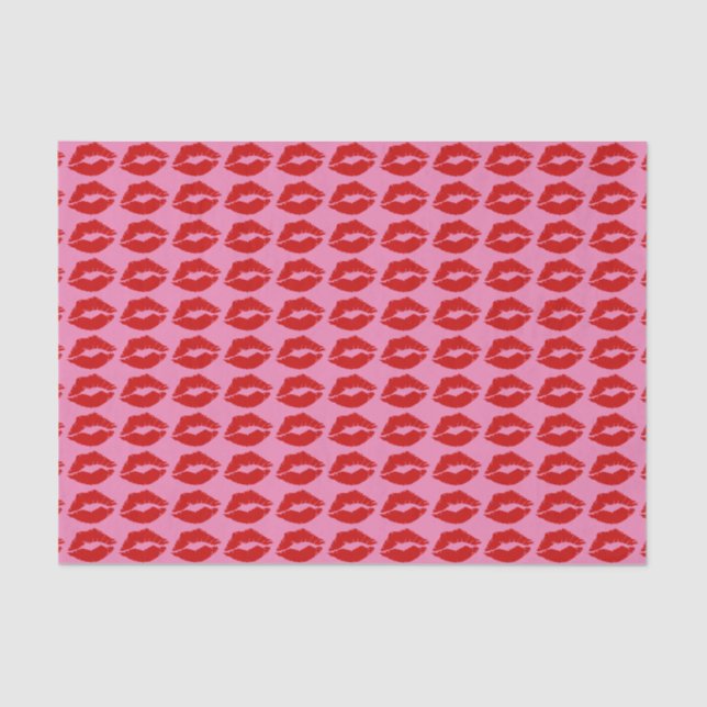 Papel De Seda "Beso de los labios rojos" (Anverso)