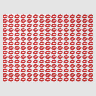 Papel De Seda "Beso rojo de los labios "