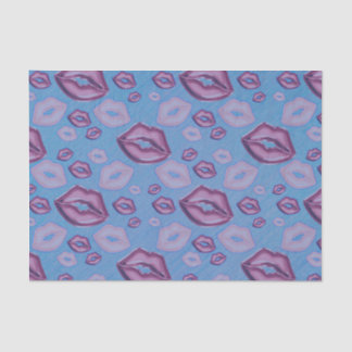Papel De Seda Besos muy peligrosos en tonos morados
