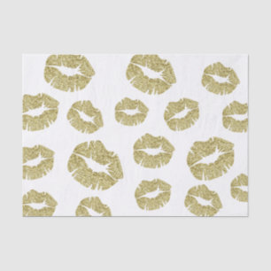 Papel De Seda Besos Purpurinas de imitación de oro