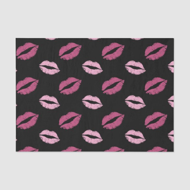 Papel De Seda Besos Rosados (Anverso)