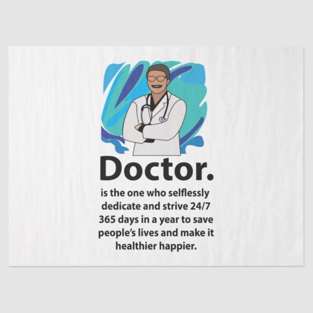 Papel De Seda Best Doctor Ever Appreciation  (Anverso)
