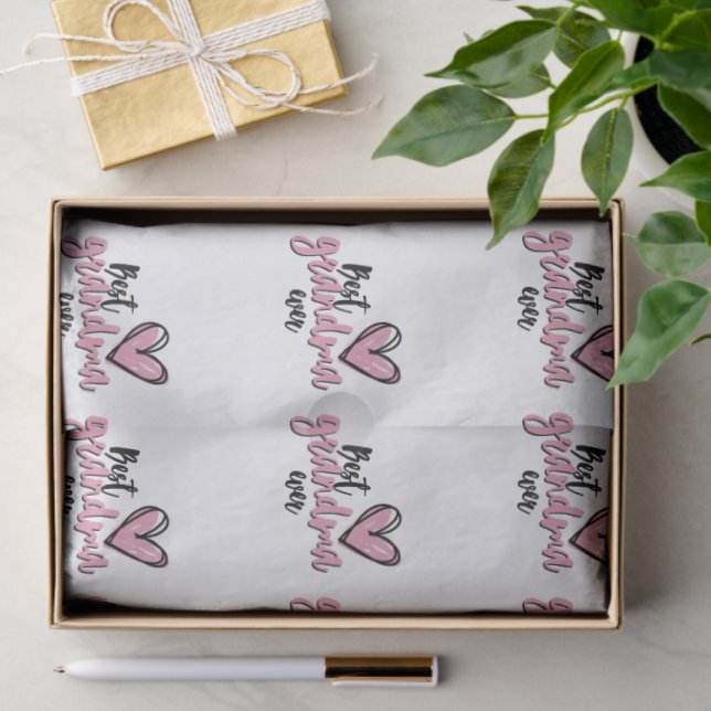 Papel De Seda 'Best Grandma Ever' Mother's Day Birthday Gift (Regalo )
