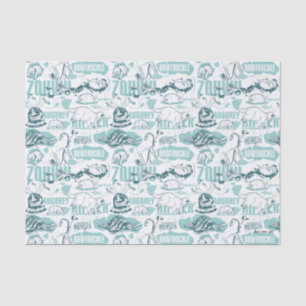 Papel De Seda Bestias fantásticas Patrón azul