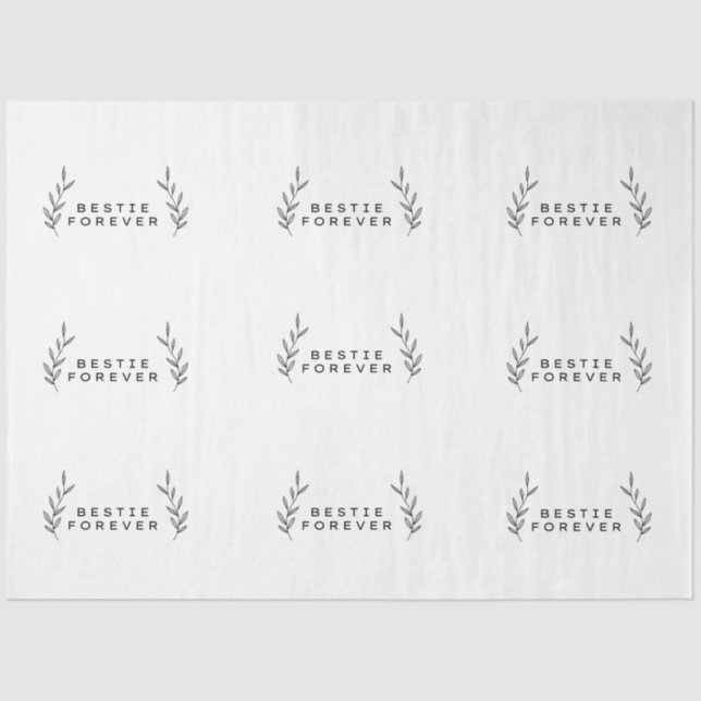 Papel De Seda Bestie Forever Tissue Paper (Anverso)