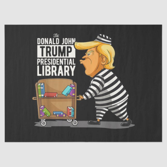Papel De Seda Biblioteca Presidencial Trump Prisión (Anverso)