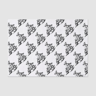 Papel De Seda Bici y jinete simples de Motorcross