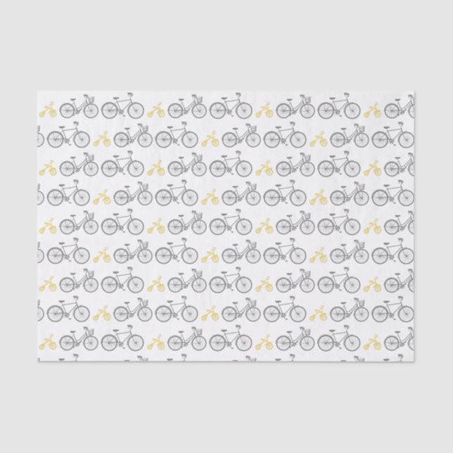 Papel De Seda Bicicleta amarilla (Anverso)