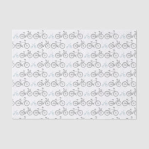 Papel De Seda Bicicleta azul