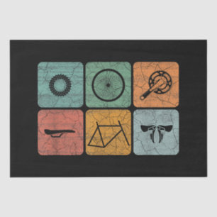 Papel De Seda Bicicleta Ciclismo Piezas de bicicleta Vintage Reg