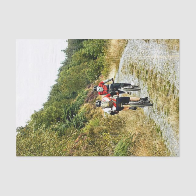 PAPEL DE SEDA BICICLETA DE MONTAÑA (Anverso)