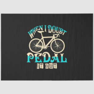 Papel De Seda Bicicleta de montaña cuando dudo de pedalearla