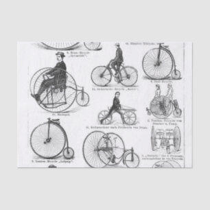 Papel De Seda Bicicleta de rueda alta Penny Farthing