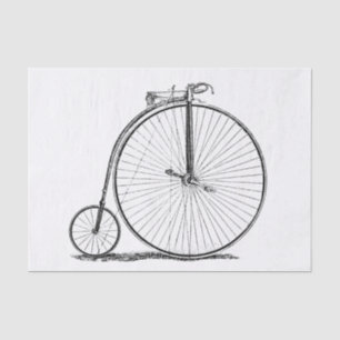 Papel De Seda Bicicleta de rueda alta Penny Farthing