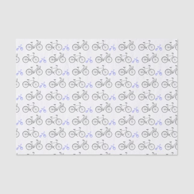 Papel De Seda Bicicleta Periwinkle (Anverso)