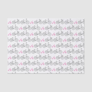 Papel De Seda Bicicleta rosa