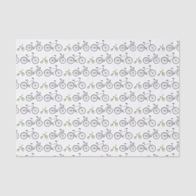Papel De Seda Bicicleta verde (Anverso)