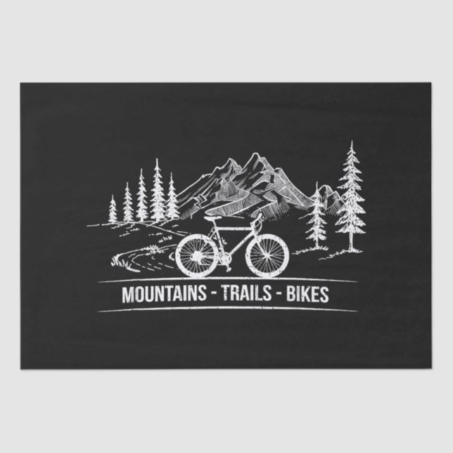 Papel De Seda Bicicletas Mountain Trail - Bicicleta ciclista (Anverso)