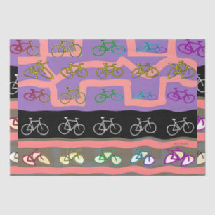 Papel De Seda Bicicletas Multicolor